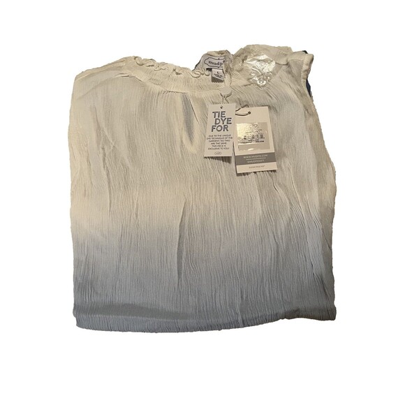 Mud Pie Weston Blue Ombre Dip Dye Swing Tank for Women - Size Large, NWT - Picture 6 of 9